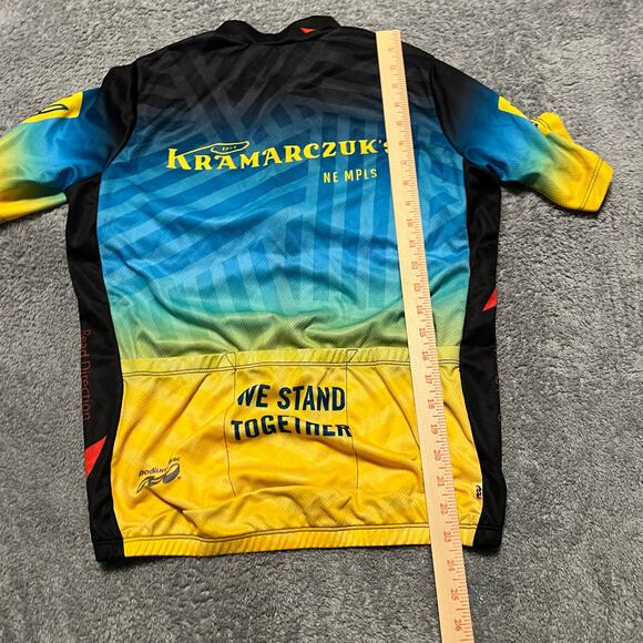 Podiumwear Cycle Jersey Shirt Mens Medium Performance Cycling Pocket - Picture 4 of 5